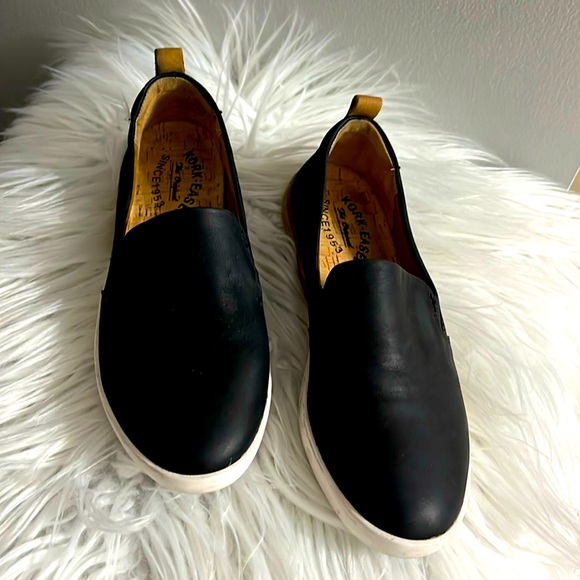 Kork-Ease Peyton Flats Slip on shoe Size 7 Black - Picture 1 of 8